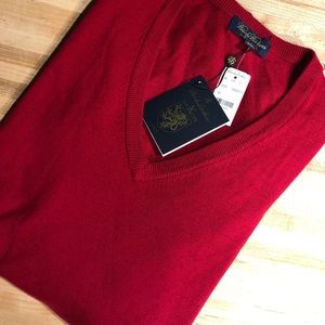 Brooks Brothers Red Wool Sweater